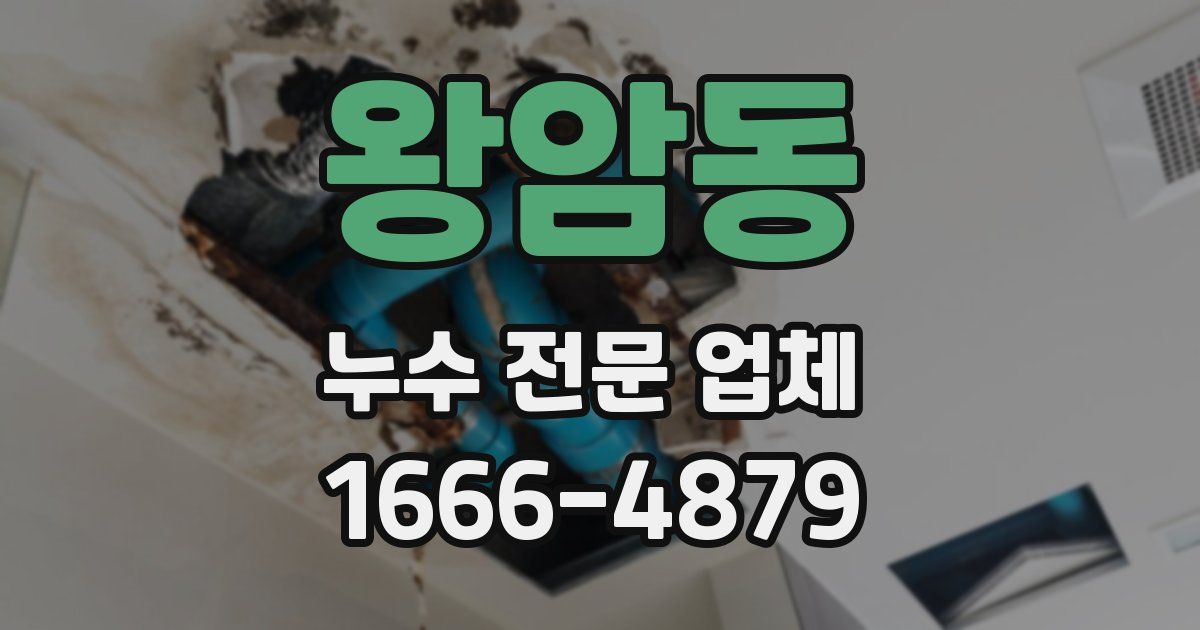 왕암동 누수 전문 업체