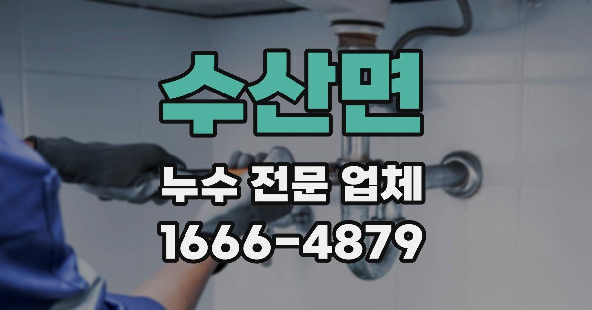 수산면 누수 전문 업체