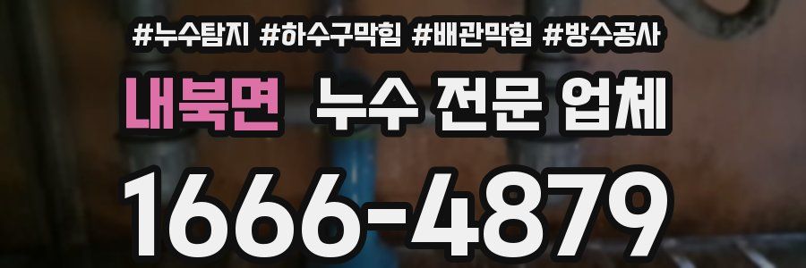 내북면 누수 전문 업체