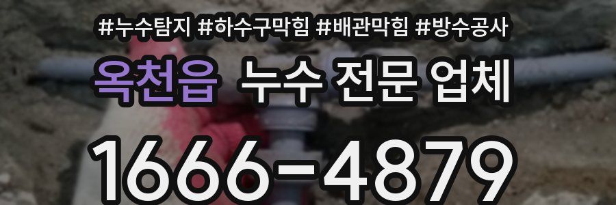 옥천읍 누수 전문 업체