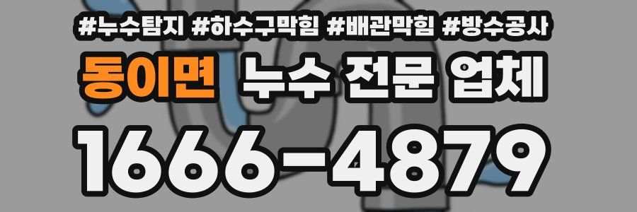 동이면 누수 전문 업체