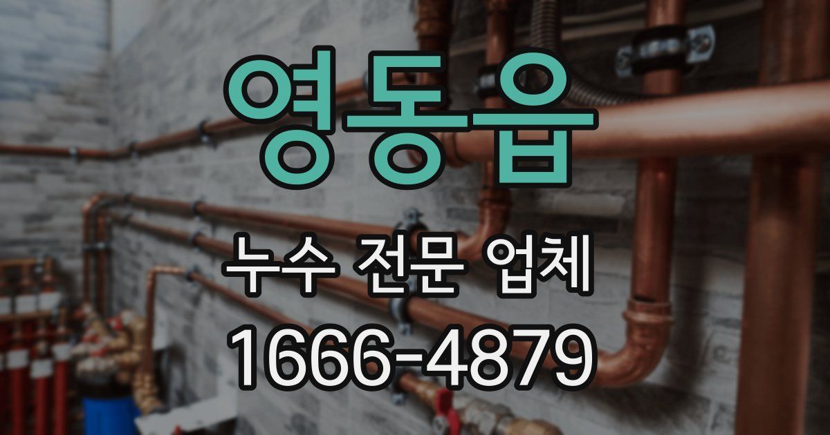 영동읍 누수 전문 업체