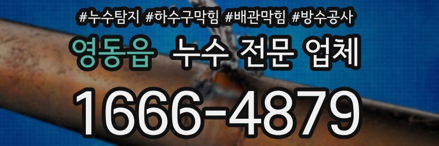 영동읍 누수 전문 업체