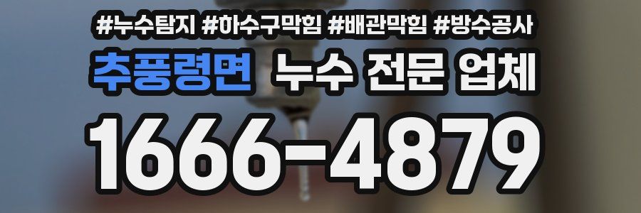 추풍령면 누수 전문 업체