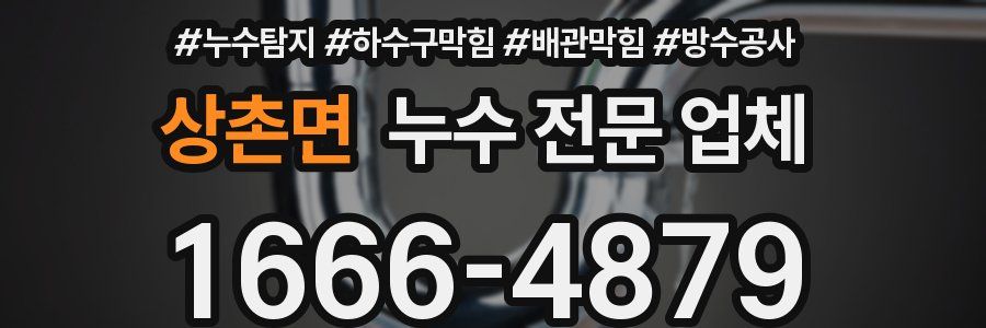 상촌면 누수 전문 업체