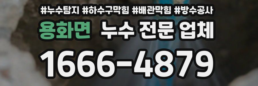 용화면 누수 전문 업체