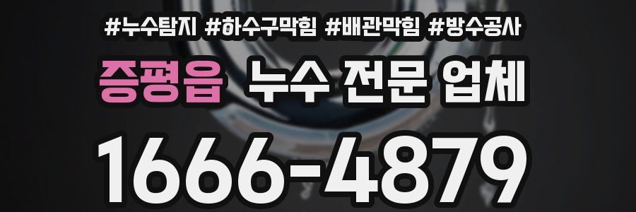 증평읍 누수 전문 업체