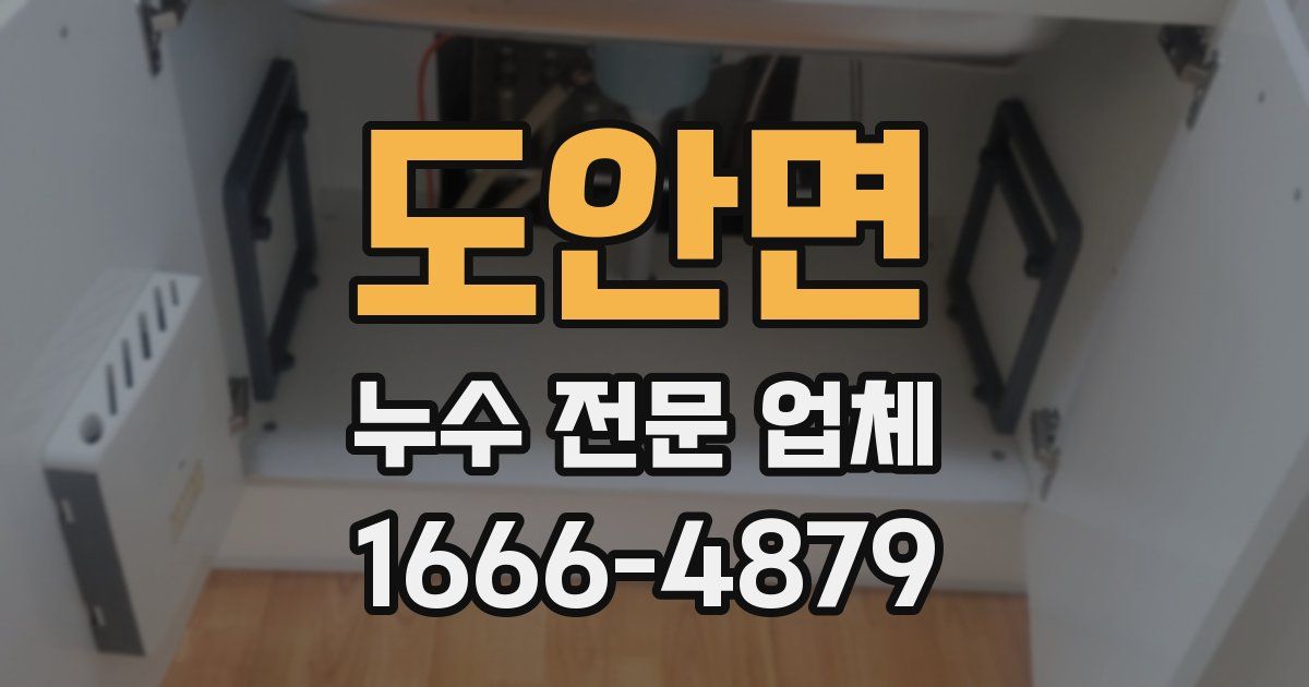 도안면 누수 전문 업체