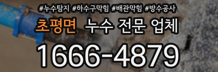 초평면 누수 전문 업체