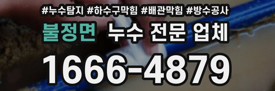불정면 누수 전문 업체