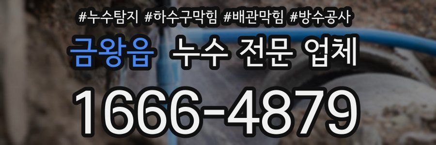 금왕읍 누수 전문 업체
