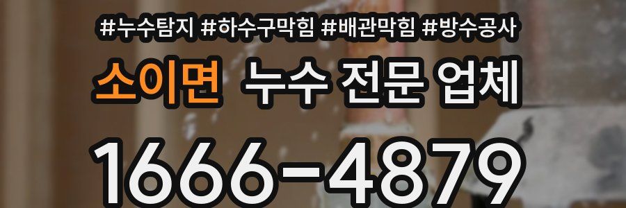 소이면 누수 전문 업체