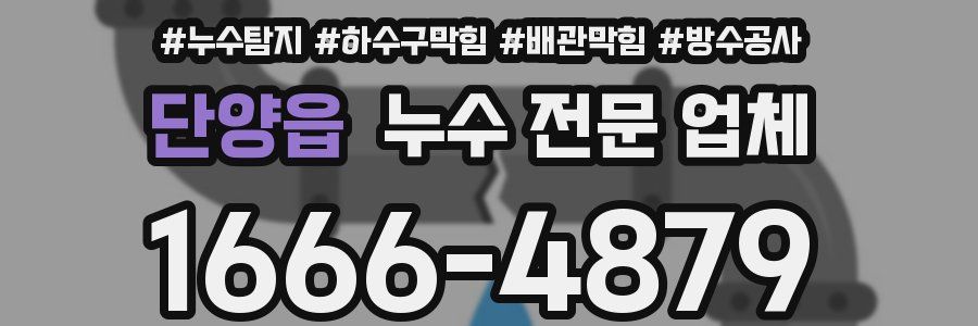 단양읍 누수 전문 업체