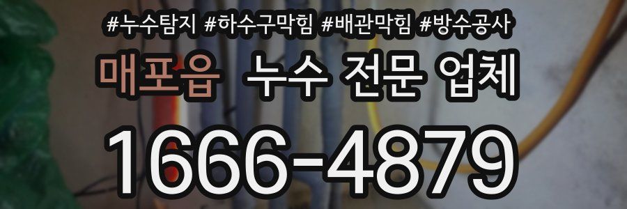 매포읍 누수 전문 업체