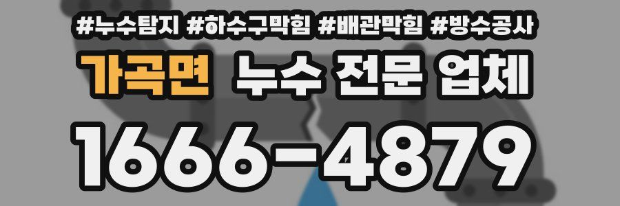 가곡면 누수 전문 업체