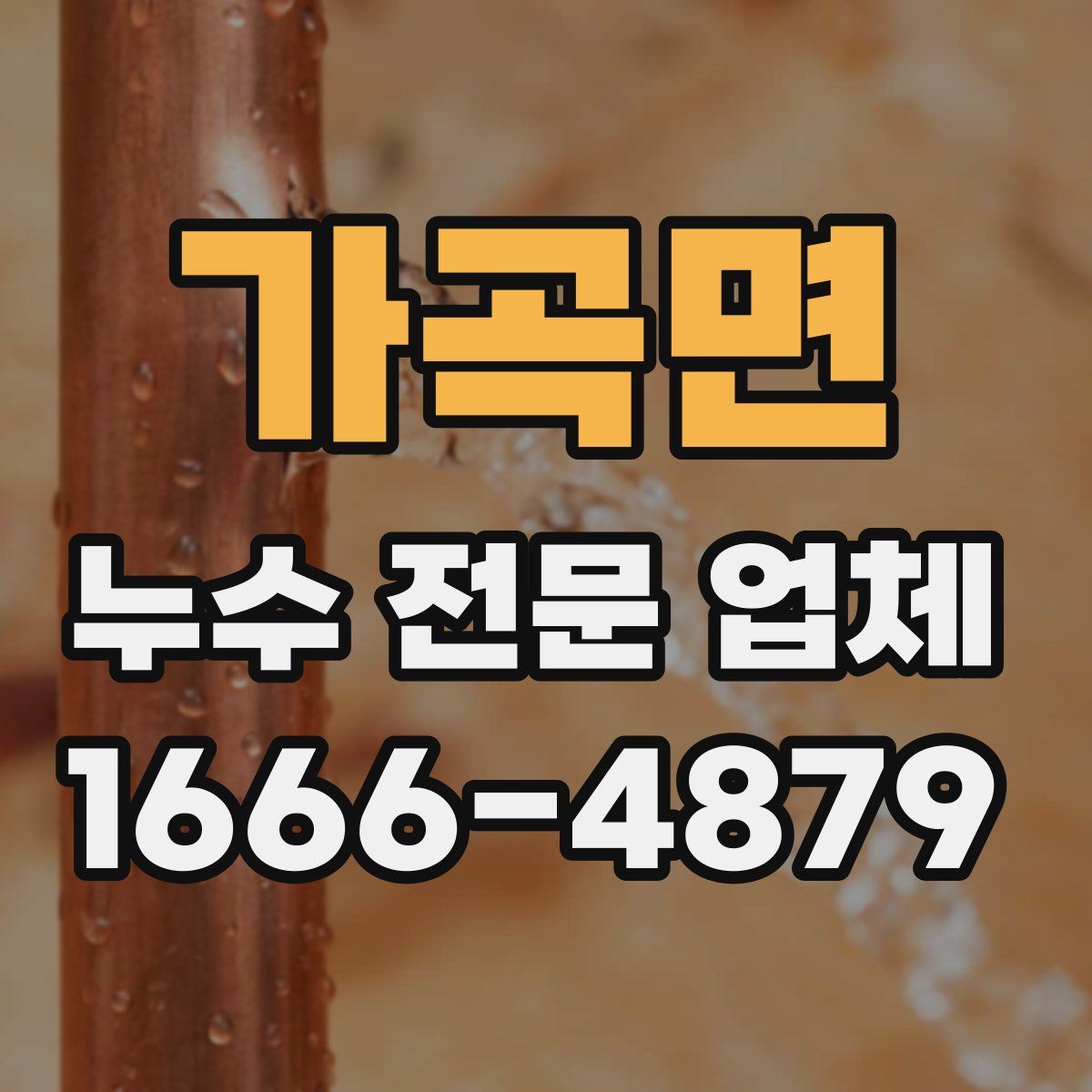 가곡면 누수 전문 업체