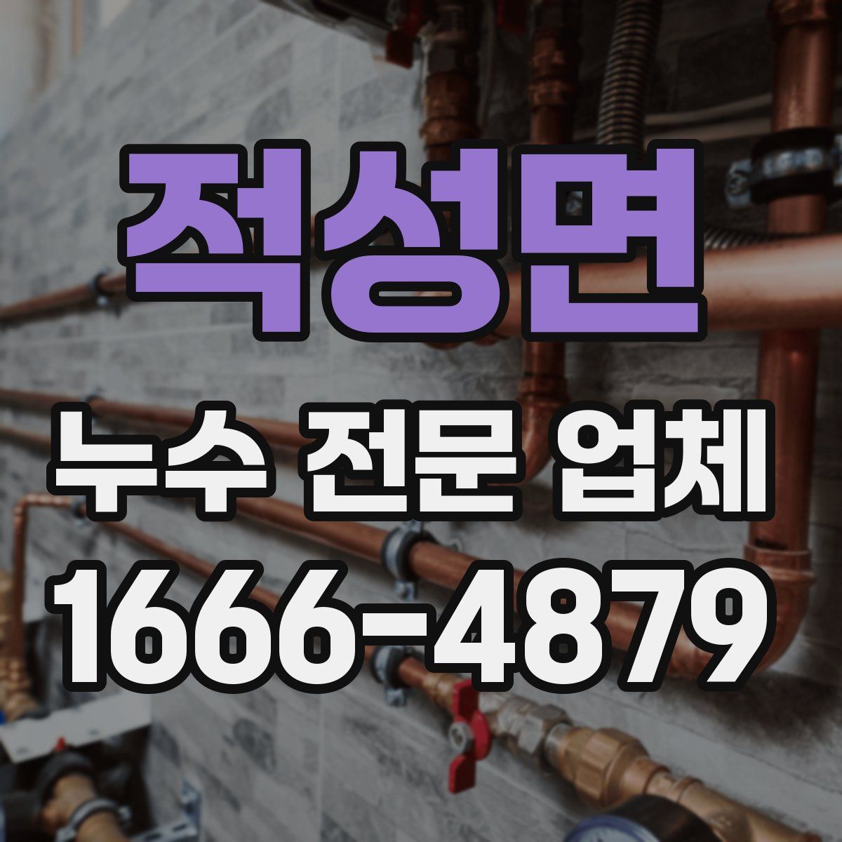 적성면 누수 전문 업체