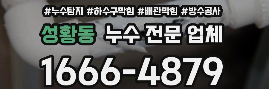 성황동 누수 전문 업체