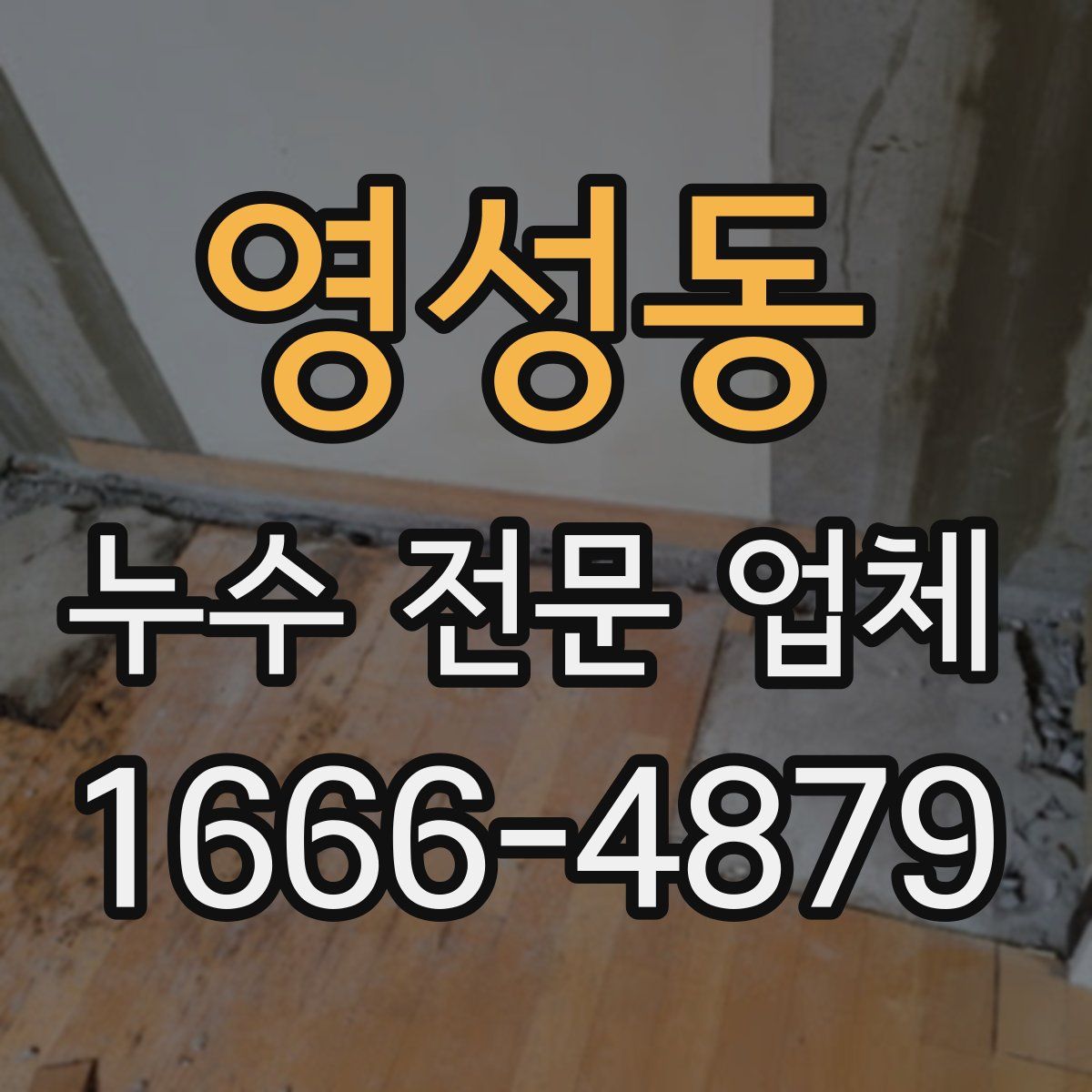영성동 누수 전문 업체