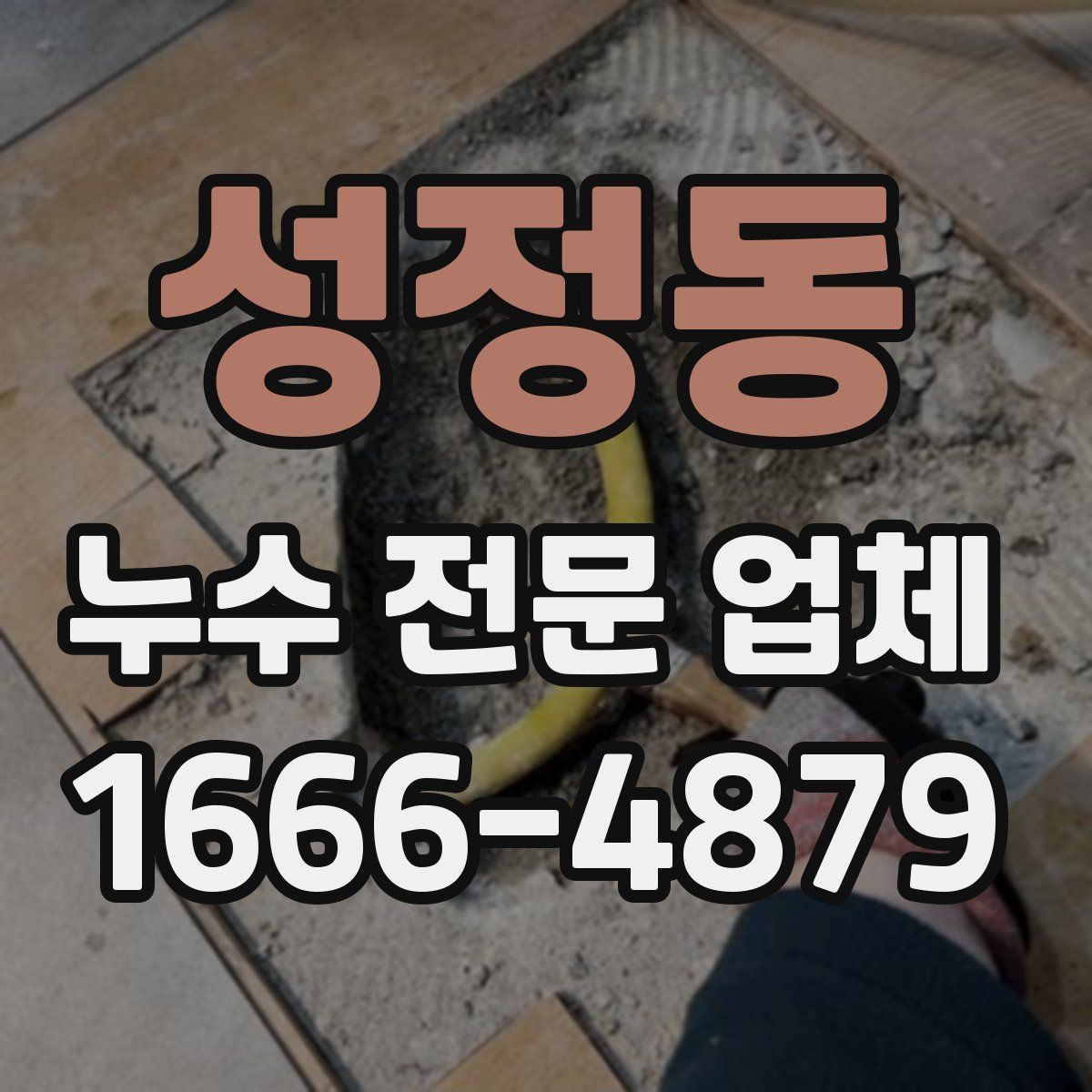 성정동 누수 전문 업체