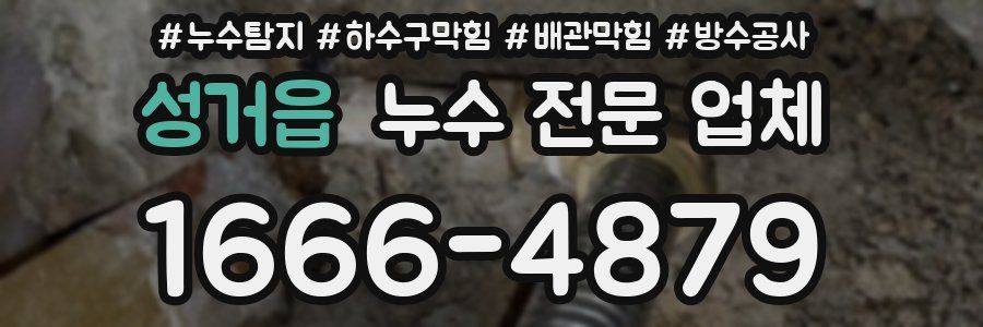 성거읍 누수 전문 업체