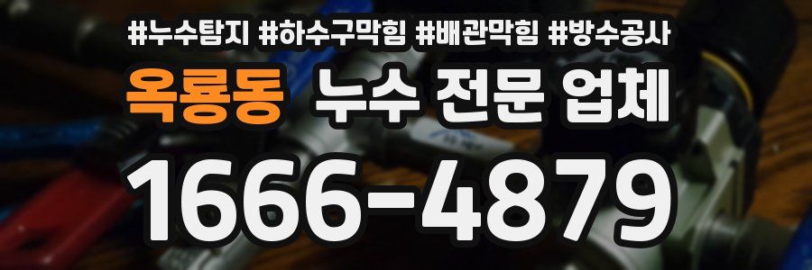 옥룡동 누수 전문 업체