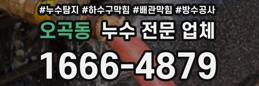 오곡동 누수 전문 업체
