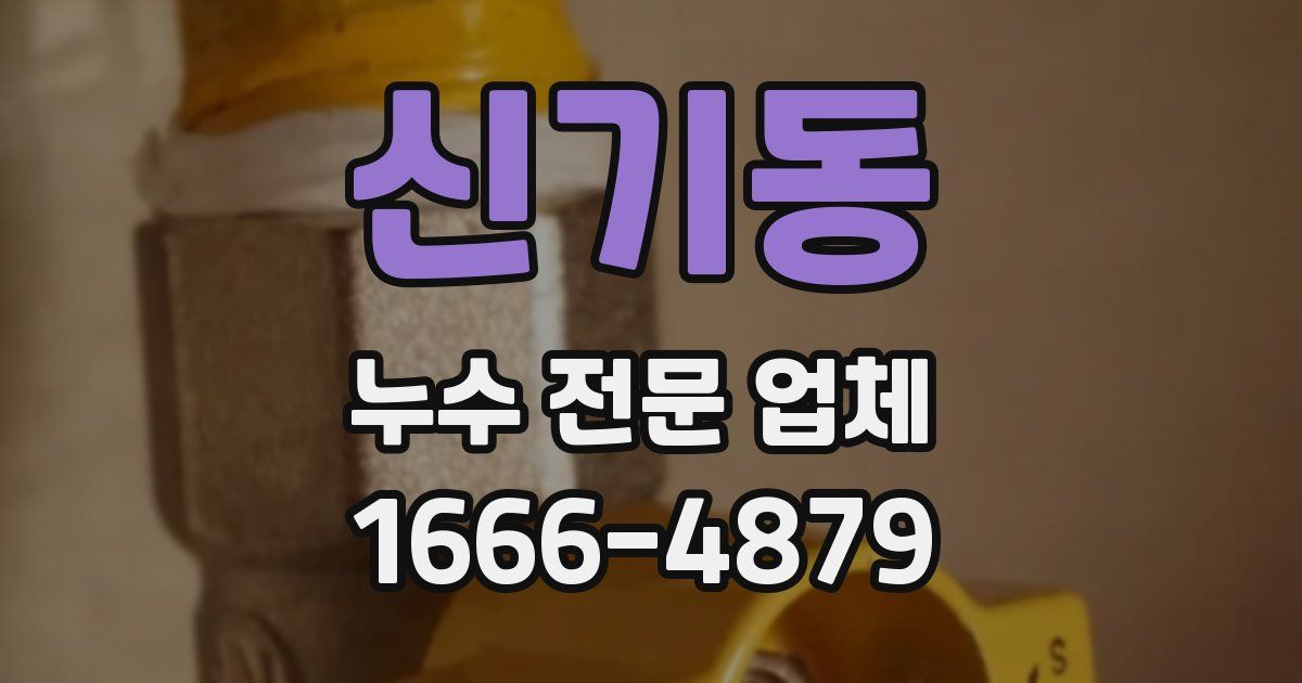 신기동 누수 전문 업체