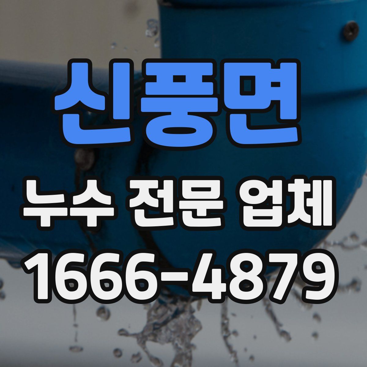 신풍면 누수 전문 업체