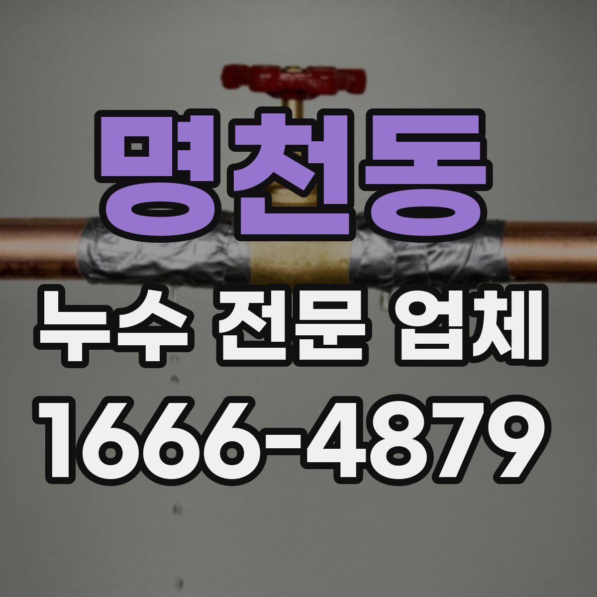 명천동 누수 전문 업체