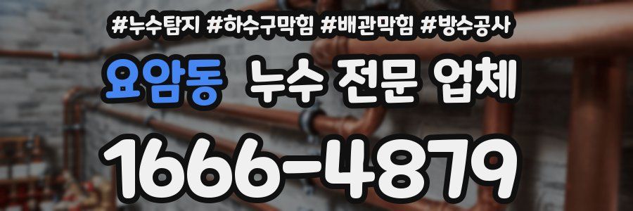 요암동 누수 전문 업체