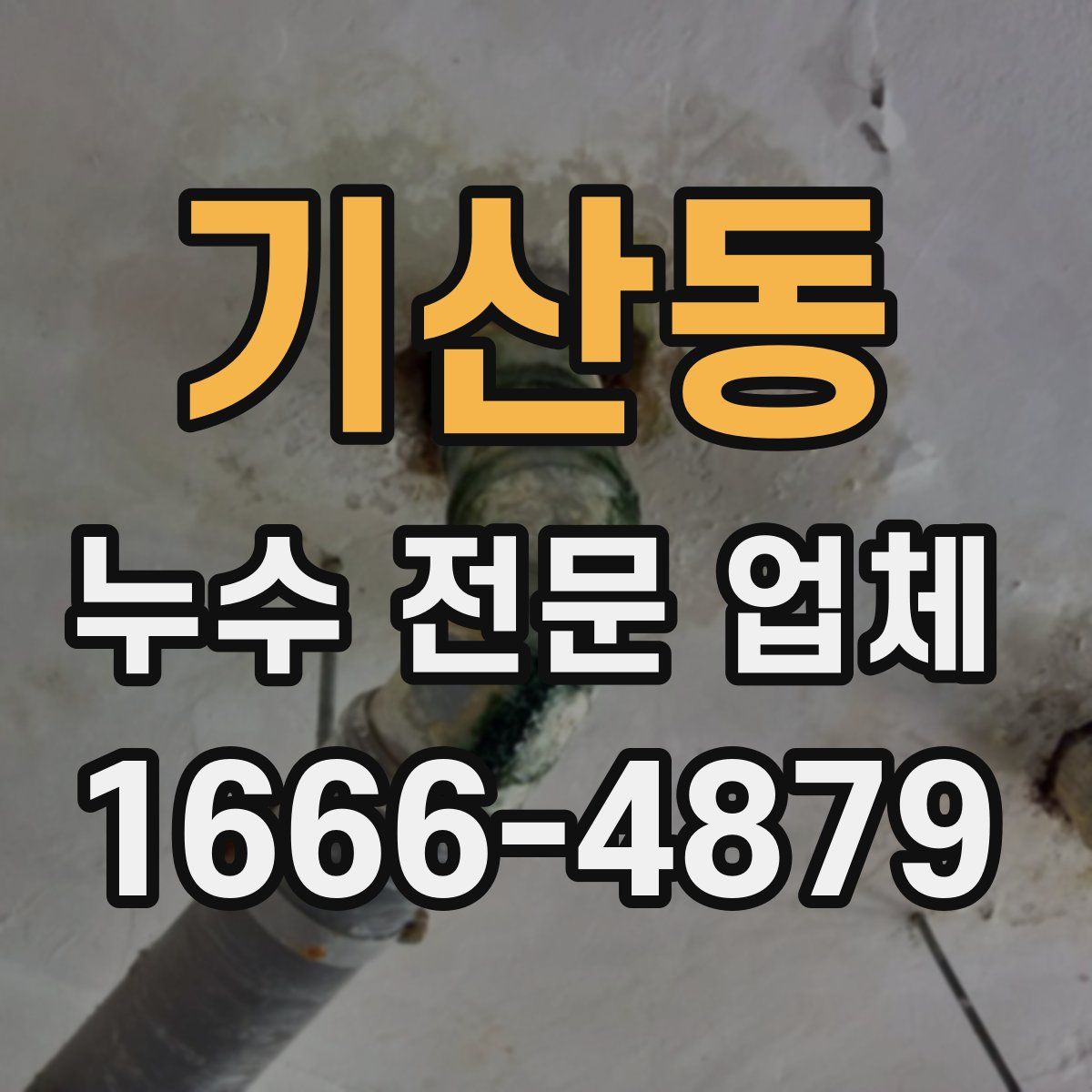 기산동 누수 전문 업체