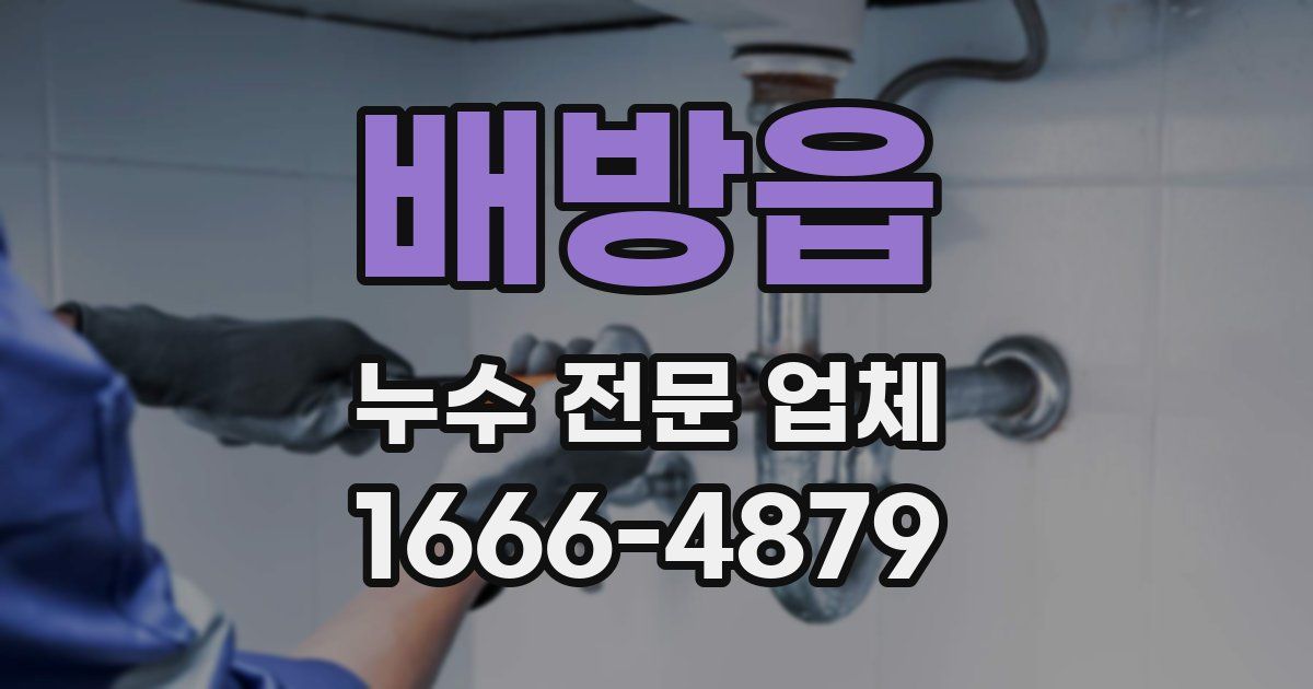 배방읍 누수 전문 업체
