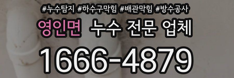영인면 누수 전문 업체