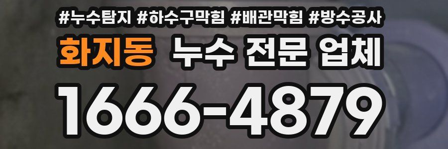 화지동 누수 전문 업체
