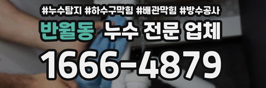 반월동 누수 전문 업체