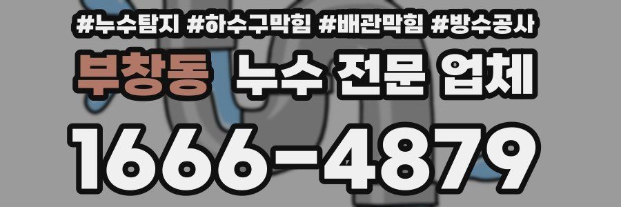 부창동 누수 전문 업체