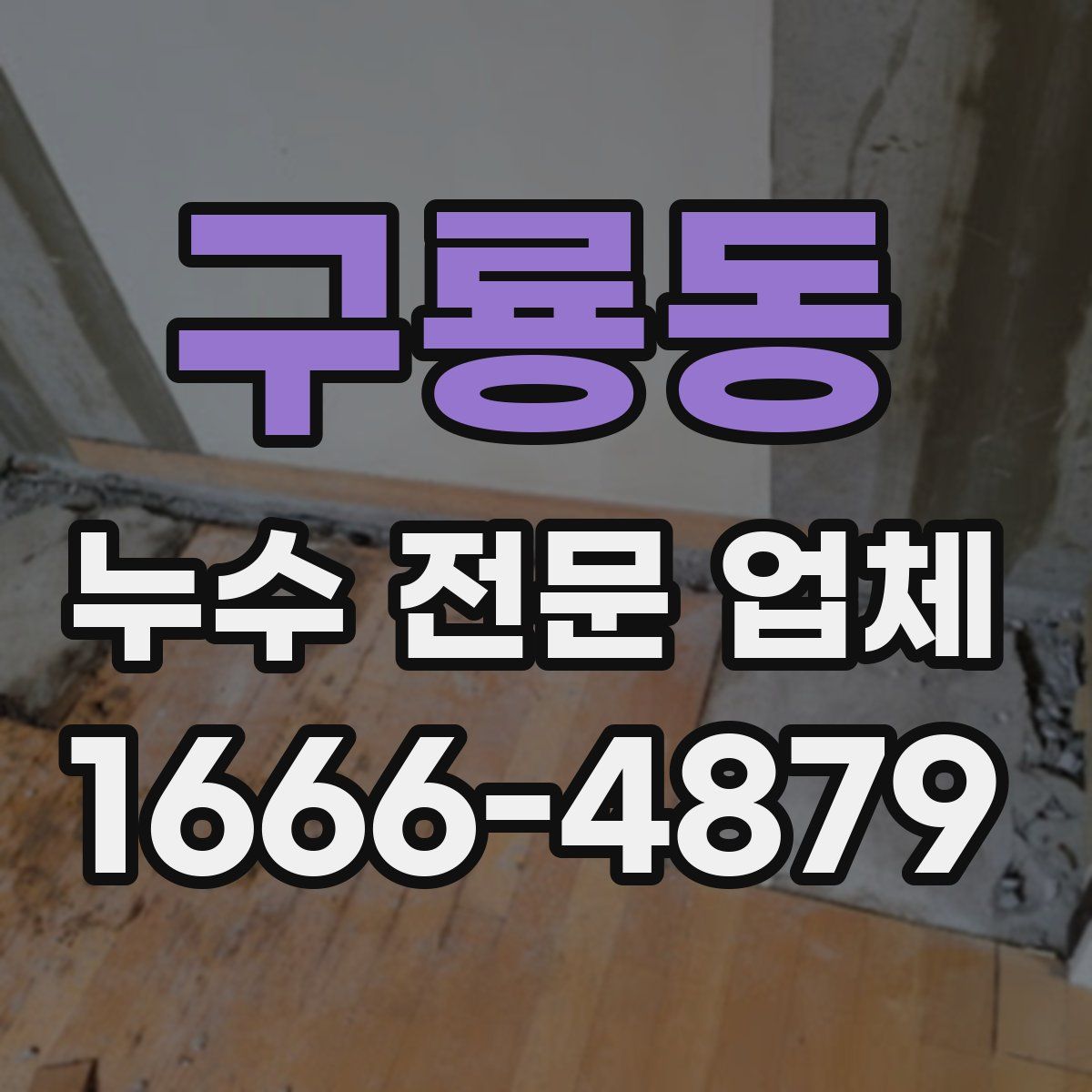 구룡동 누수 전문 업체