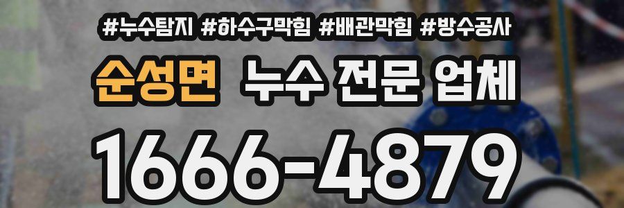 순성면 누수 전문 업체