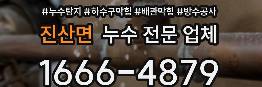 진산면 누수 전문 업체