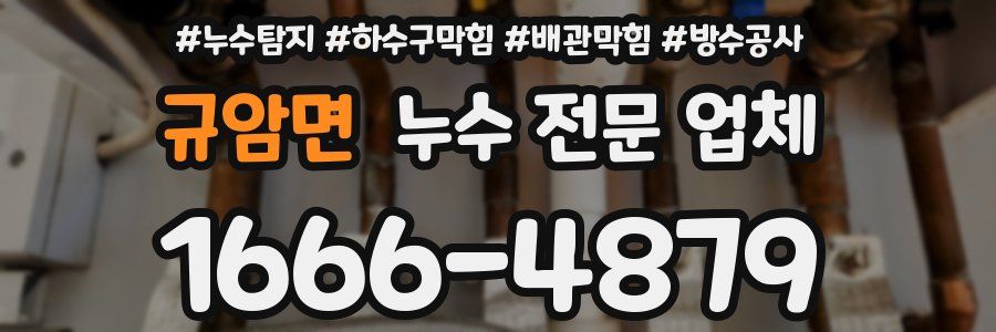 규암면 누수 전문 업체