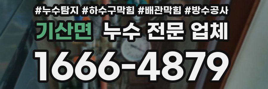 기산면 누수 전문 업체