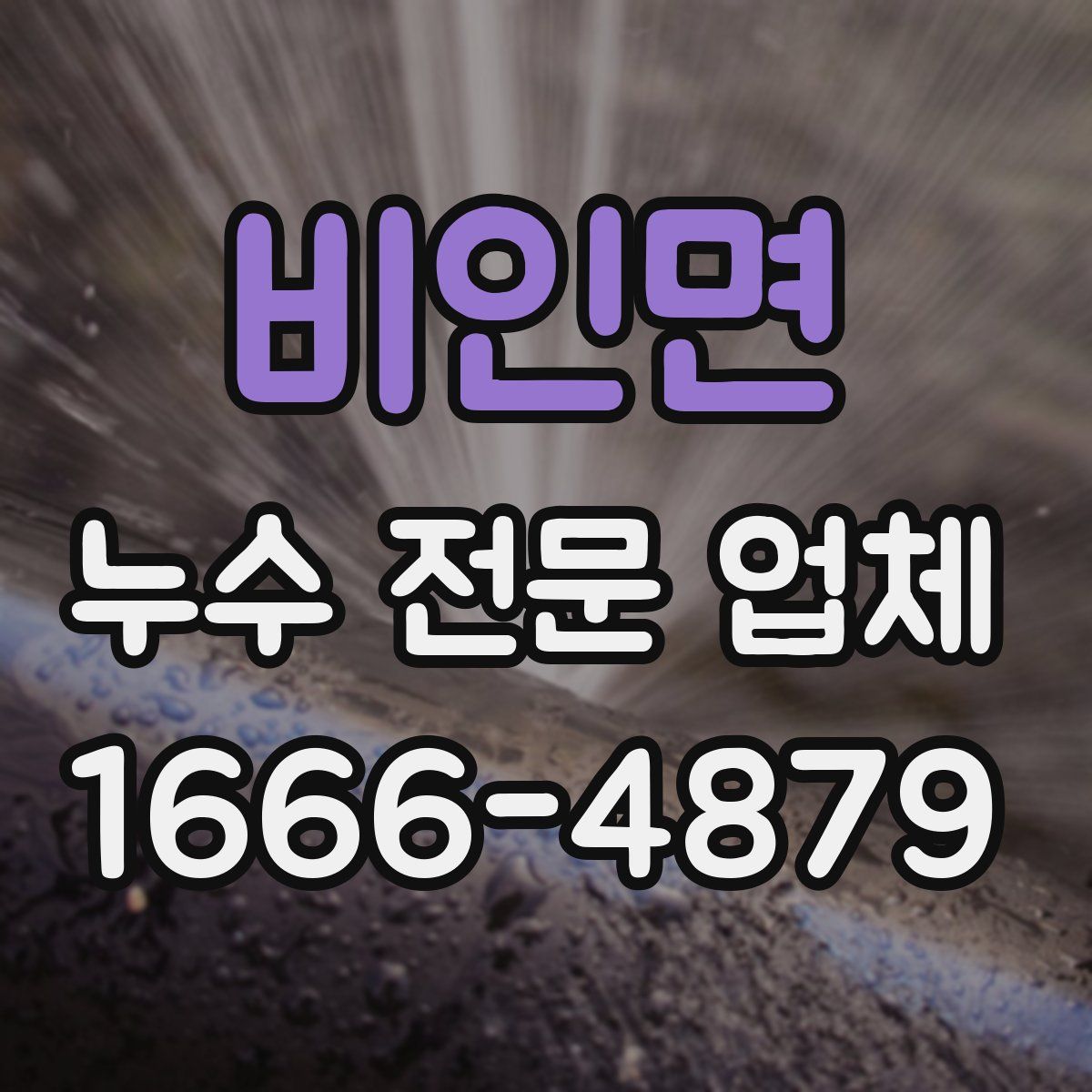 비인면 누수 전문 업체