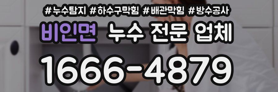비인면 누수 전문 업체