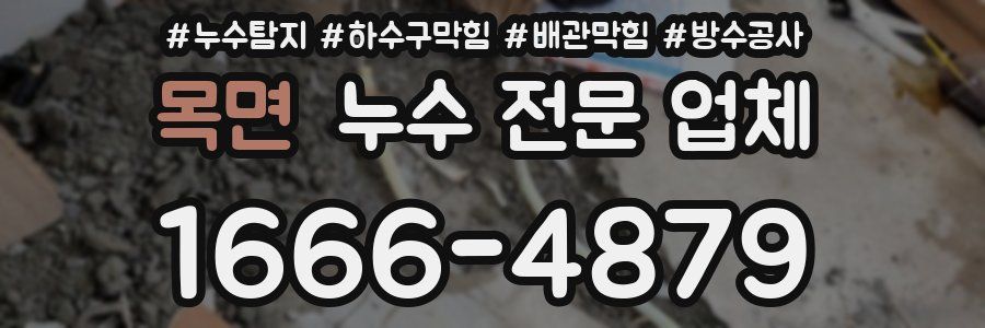 목면 누수 전문 업체