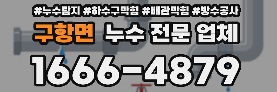 구항면 누수 전문 업체