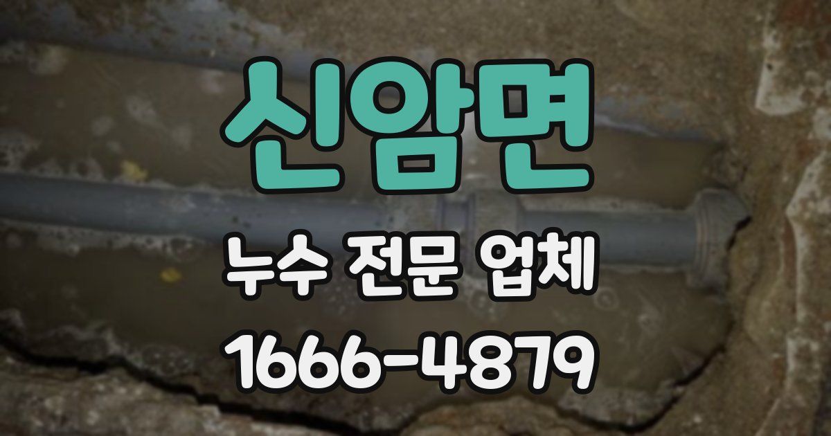 신암면 누수 전문 업체
