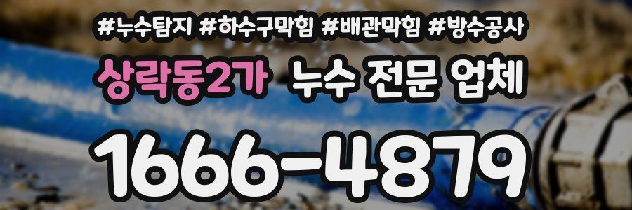 상락동2가 누수 전문 업체