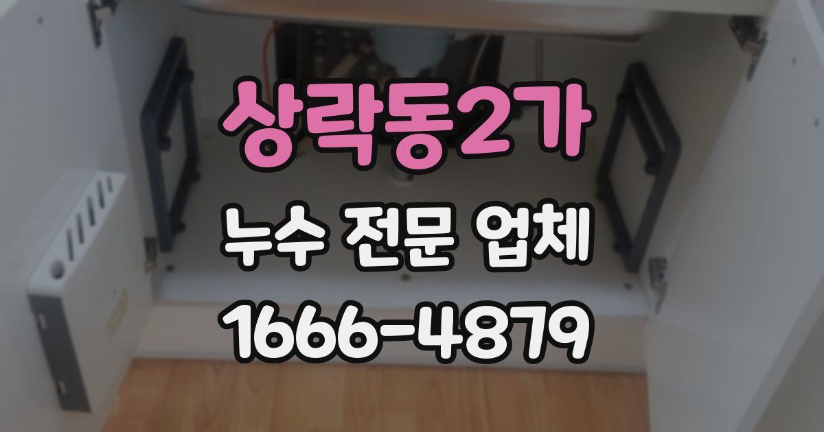 상락동2가 누수 전문 업체