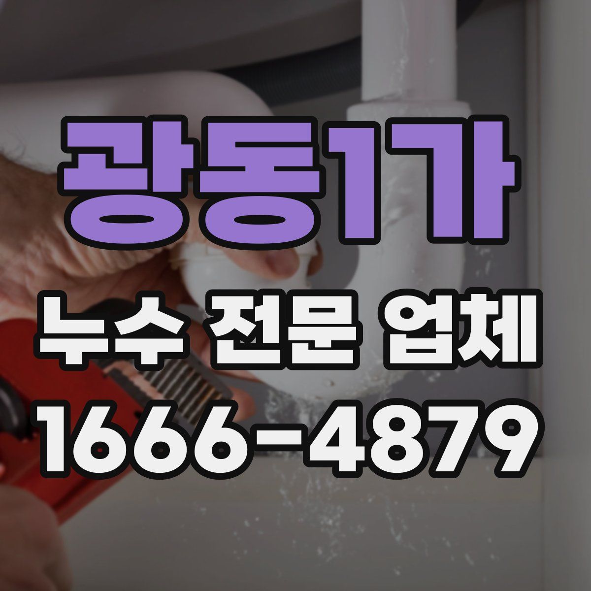 광동1가 누수 전문 업체